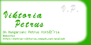 viktoria petrus business card